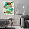 Oil Paint By Numbers Paper Flower Frameless Picture Craft Kit for Living Room
