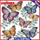 Partial Cross Stitch 14CT Colorful Butterflies Counted DIY Animal Embroidery Art