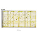 Acrylic Patchwork Ruler Double Color Tailor Yardstick Cutting DIY Sewing To