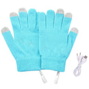 #A Full Finger Mittens Portable USB Electric Heating Gloves Comfortable Hand War