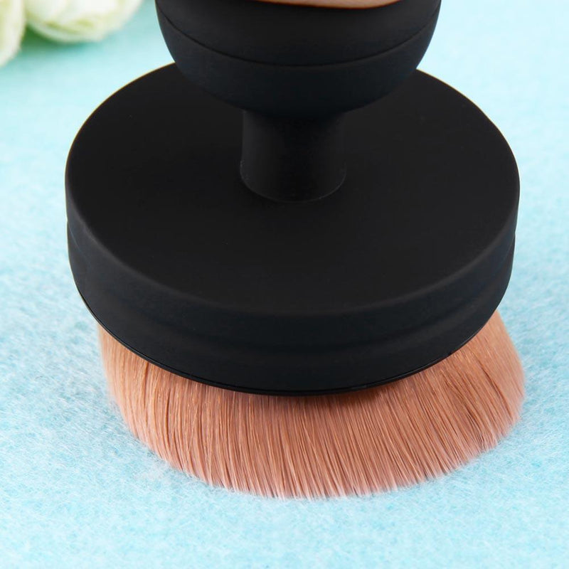 Matt Makeup Brush O-Shape Signet-Shape Portable Makeup Beauty Tool Brush  Newly