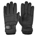 1 Pair Fleece Outdoor Cycling Gloves Touch Screen Waterproof Gloves (Black)
