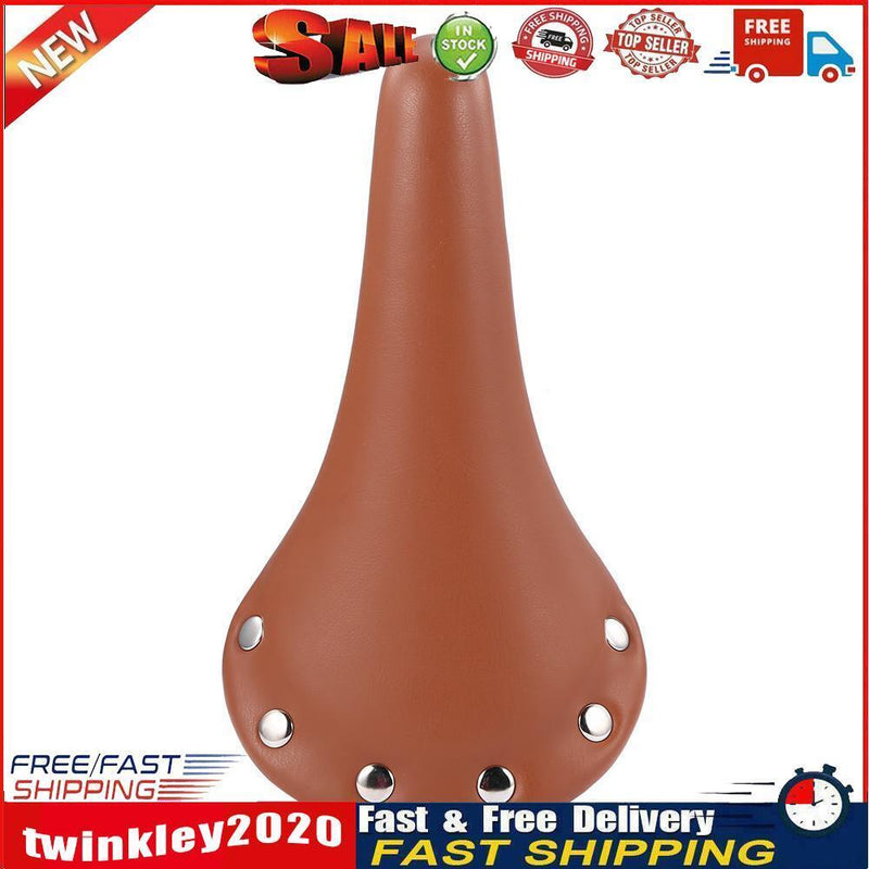 Bicycle Saddle Leather Soft Bike Seat Cover Mat MTB Bike Cushion (Brown) Newly