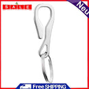 Stainless Steel Key Hanging Buckle Clip Pocket Keys Organizer Holder w/ Keychain