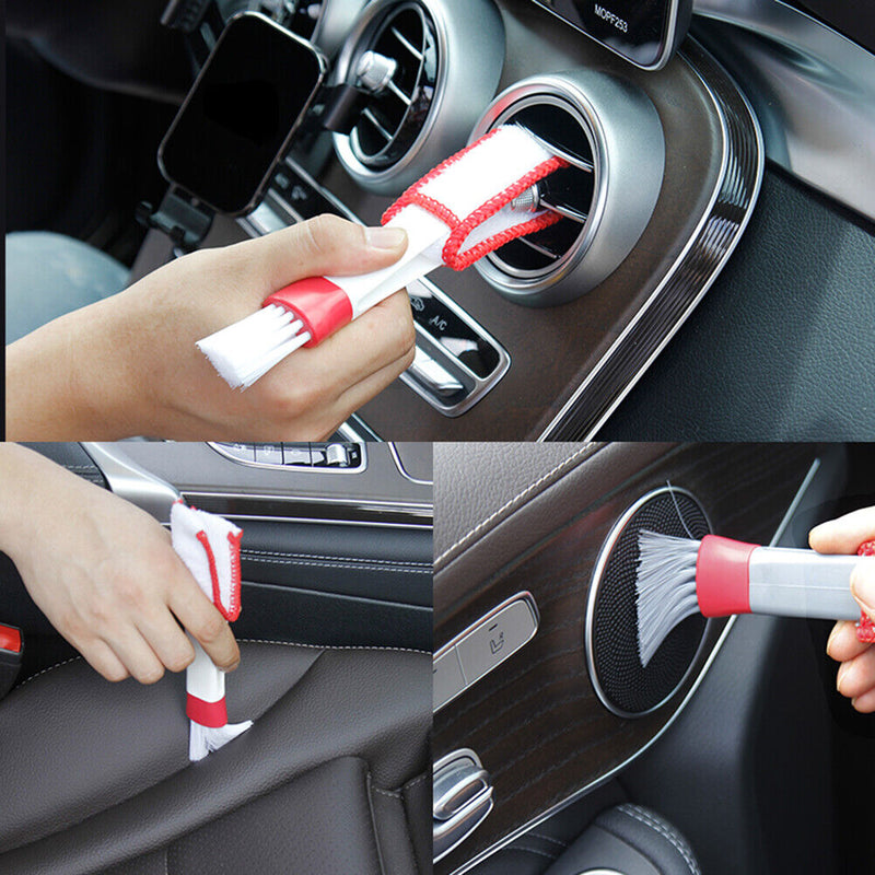 Microfiber Car Vehicle AC Vent Cleaning Brush Home Window Blind Keyboard Cleaner