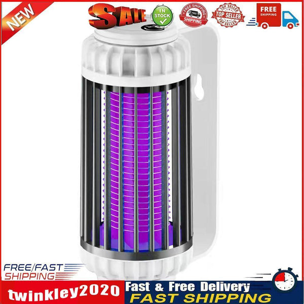 Portable Mosquito Killer Lamp Pest Bug Insect Repellent Light (White Grey) Newly