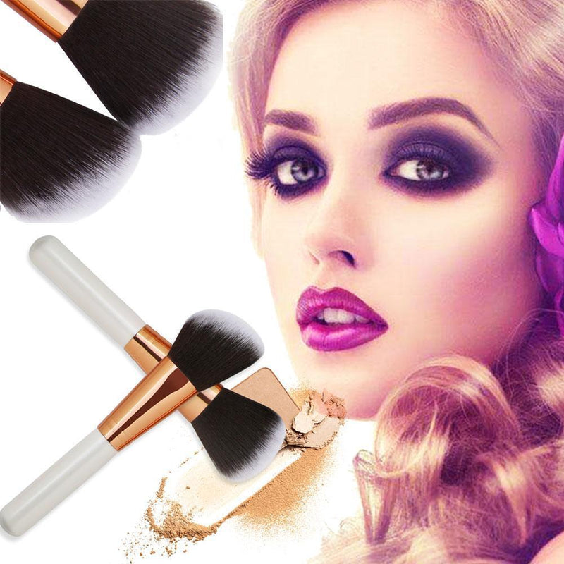 22pcs Makeup Brushes Kit Pro Eyeshadow Liner Lip Concealer Tool(White)