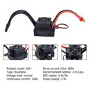 3660 4T 3300KV Waterproof Motor Brushless ESC Combo for 1/10 RC Cars Black Newly