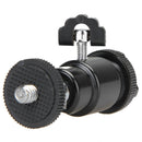 360° Rotate Hotshoe Bracket Ballhead Stand 1/4" Screw DSLR Camera Newly