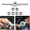 8pcs M3-M12 Metric Die Wrench Sets Circular Die Screw Thread Taps and Dies Newly