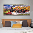 Diamond Embroidery Drawing Train Rhinestone Craft Full Drill Diamond Painting