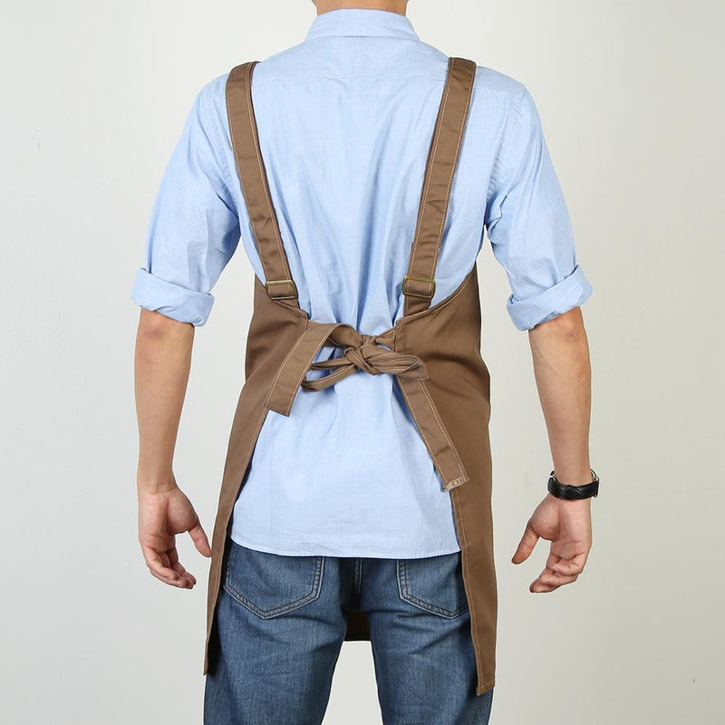 Men Lady Daily Apron Adjustable Cafe Restaurant Pinafore Kitchen Home (E) Newly