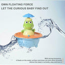 Baby Bath Toys Cute Crocodile Automatic Water Spray up Bathly Sprinkler F8E2