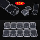 Standard Holder SD/TF SDHC Card Transparent Memory Card Case Storage Box