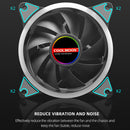 COOLMOON 12cm Cooling Fan Large 4-Pin Mute Heatsink for Desktop Chassis PC Case
