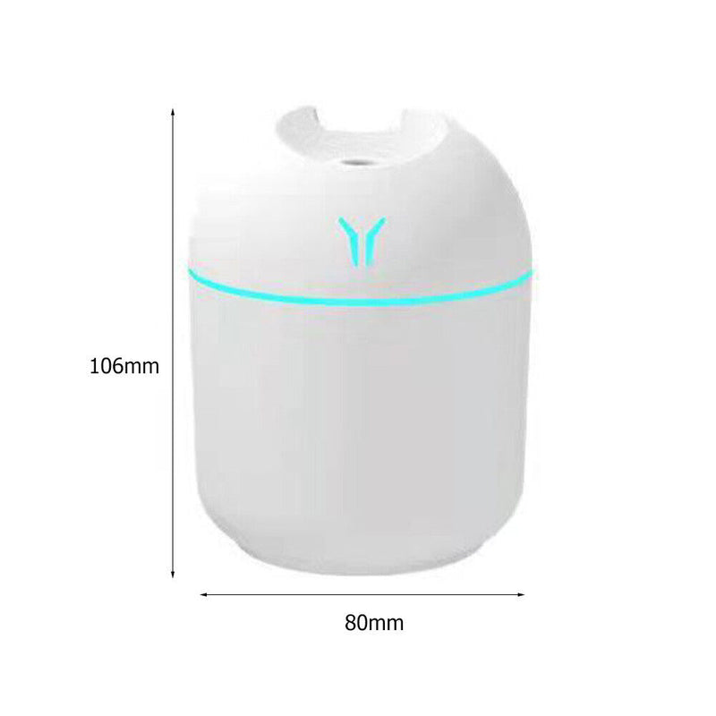 Ultrasonic Air Humidifier Aroma Sprayer USB Essential Oil Diffuser (White)