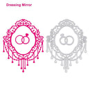 Metal DIY Dressing Mirror Cutting Dies Stencils Scrapbook Card Making Craft