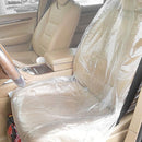 100Pcs Automotive Disposable Plastic Seat Cover General Transparent Seat Cover