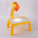 Detachable Giraffe Projection Painting Table Board Desk Study Early Education