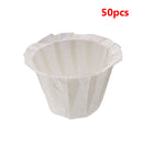 Disposable Coffee Cup Filter Paper Replacement Food Grade Sheet (50pcs) Newly