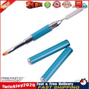 Double-Ended Nail Pen Poly Nail Gel Brush Stainless Steel (Lake Blue) Newly