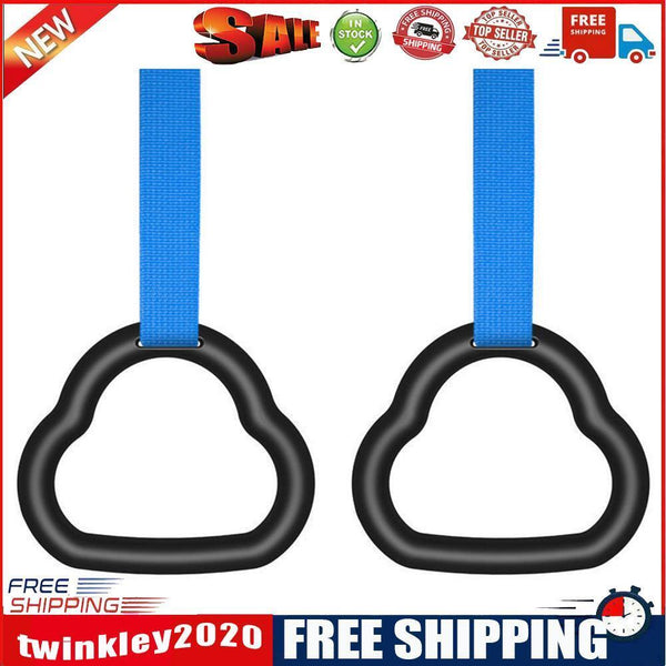 Gymnastic Rings for Kids Indoor Gym Pull-up Strength Training (Rings+Strap)