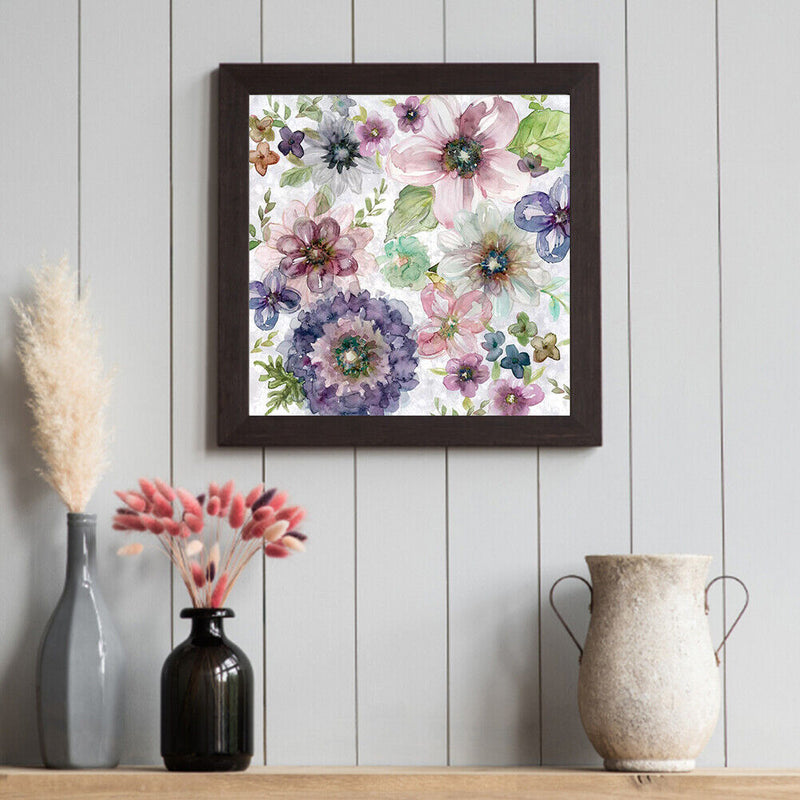 Ink Flower Oil Paint By Numbers Kit DIY Acrylic Painting Wall Art Picture C