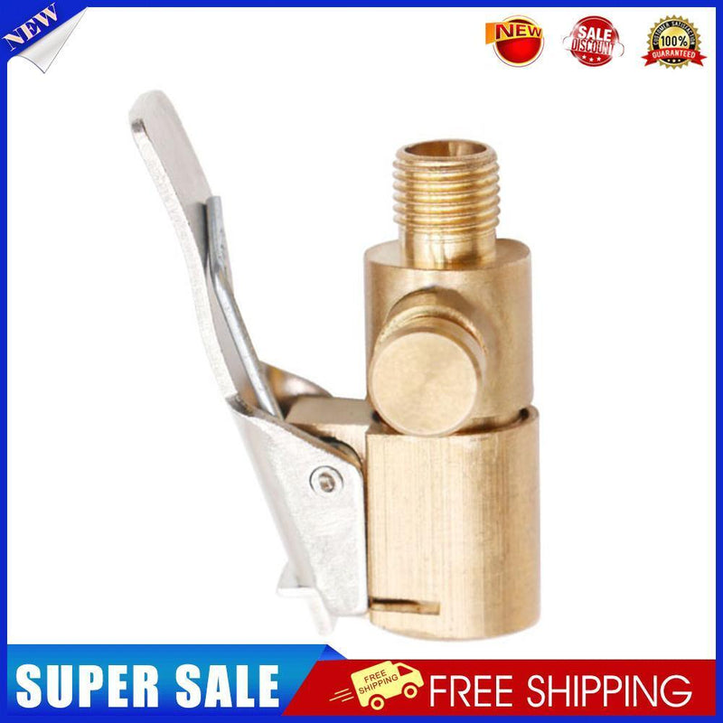 Car Pump Valve Clip Adapter Male-thread Brass Auto Tire Supplies (Deflated)