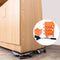 Household Transport Heavy Furniture Mover Wheeled Rollers Bar (Orange)