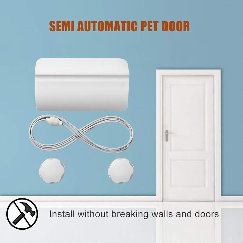 Semi-Automatic Door for Dogs and Cats Cat Dog Entrance/Exit Auto Lockable Newly
