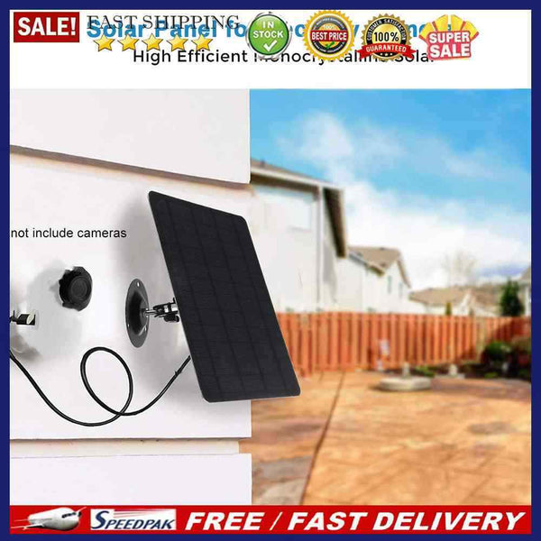 Micro USB Charging Waterproof 5V 20W Solar Panel for IP CCTV Surveillance Camera
