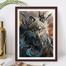 Full Embroidery Stamped Wolf Pattern 11CT Eco-Cotton Cross Stitch Crafts Ki