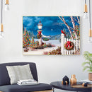 5D Kit Rhinestone Pictures DIY Snow Christmas Full Round Drill Diamond Painti