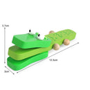Cartoon Wood Castanet Clapper Handle Kid Musical Instrument Toys (Crocodile
