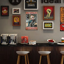 Sitting on Motorcycle Retro Metal Plate Tin Sign Plaque for Bar Pub Club
