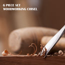 6pcs Wood Carving Chisels Set Carpenter Carving Chisel Kit DIY Hand Gouge Tool