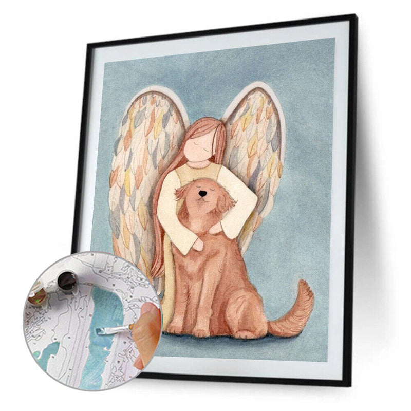 Broken Angel Canvas Paint By Numbers Oil Hand Painted Drawing Home Decoration