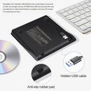 USB 3.0 SATA External DVD CD-ROM RW Player Optical Drive Enclosure (Black)