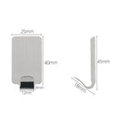 Self-adhesive Stainless Steel Hook Kitchen Wall Door Holder Hanger (1 Hook)