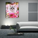 5D Cat Diamond Painting Cross Stitch DIY Kit Home Decor Craft Needlework