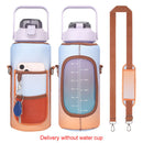 #A 2L Water Bottle Kettle Handheld Water Cups with Adjustable Shoulder Straps