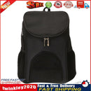 Pet Cat Carrier Backpack Breathable Travel Outdoor Shoulder Carry (Black) Newly