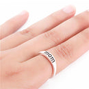 Women Fashion Accessories Jewelry Mom Letter Ring Family Mother's Day Gift