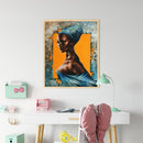 African Girl Oil Paint By Numbers Kit DIY Acrylic Painting on Canvas Crafts