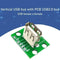 Vertical USB Female Adapter Board USB 2.0 Connector 2.54mm to DIP PCB Q3T7
