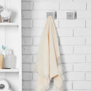 Punch Free Towel Plug Holder Bathroom Kitchen Towels Organizer Rack (Grey) Newly