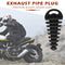 Motorcycle Exhaust Pipe Air-Bleeder Plug Muffler Wash Plug Small (Black)