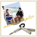 6.35mm Male to 2X Female Jack Stereo Splitter Cable 1/4"" Audio Y Adapter