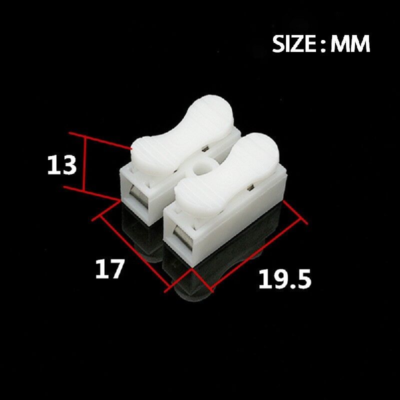 20x High-Quality Terminal Block Spring Connector Quick Clamp o Wire Cabl hot.