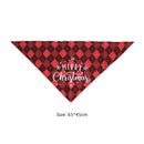 Christmas Pattern Dog Kerchief Saliva Towel Pet Jewelry Grooming Accessories
